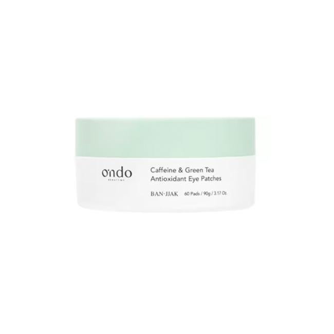 Parches oculares antioxidantes con cafeína y té verde de Ondo Beauty.
